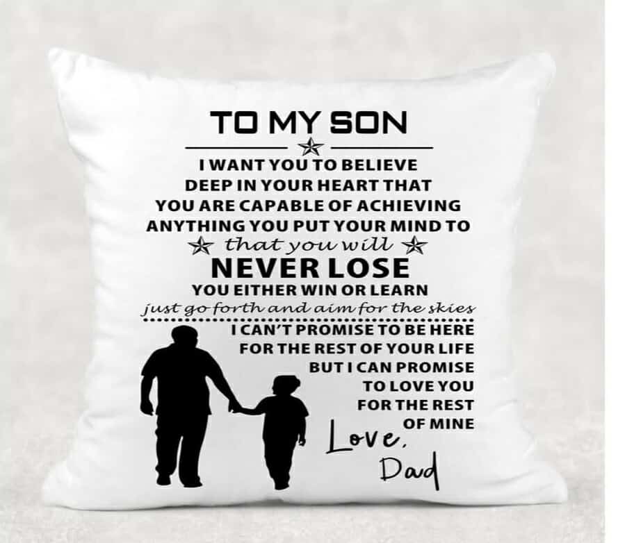 To My Son Love Dad